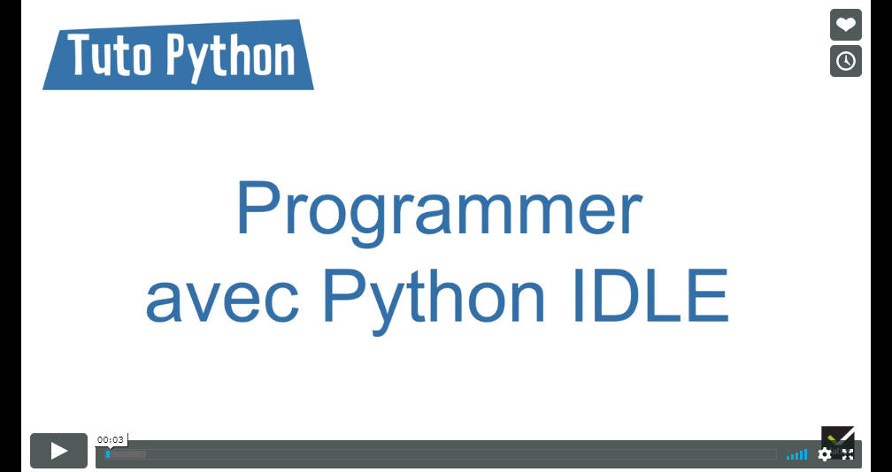Programmer avec Python IDLE