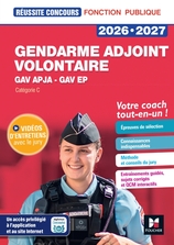 Réussite Concours - Gendarme adjoint volontaire - APJA  et EP- 2026-2027 - Préparation complète