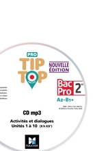 PRO TIP TOP ENGLISH - Anglais 2de Bac Pro - Éd. 2025 - CD audio classe