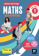 Libres parcours - Maths 1re Bac Pro Groupements A B C - Éd. 2026 - Livre élève
