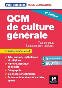 Pass'Concours - QCM de culture générale - Tous concours - 9e édition - Entraînement