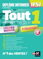 Tout le semestre 1 en fiches mémos - DEI IFSI - 6e édition - Révision et entraînement