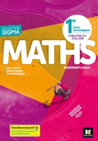 Sigma - MATHEMATIQUES 1re Séries technologiques - Ed. 2019 - Manuel élève