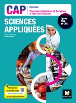 SCIENCES APPLIQUEES  - CAP Cuisine  Commercialisation Services HCR - 2023 - Manuel num. enseignant