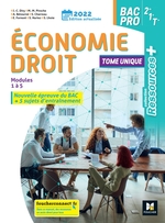 Ressources Plus - ECONOMIE-DROIT 2de 1re Tle Bac Pro - Ed. 2022 - Manuel numérique enseignant