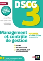 DSCG 3 - Management et contrôle de gestion - Manuel et applications 2025-2026