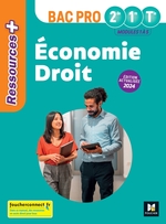 Ressources Plus - ÉCONOMIE-DROIT - 2de 1re Tle Bac Pro - Ed. 2024 - Livre élève