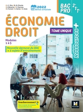 Ressources Plus - ECONOMIE-DROIT 2de 1re Tle Bac Pro - Ed. 2022 - Manuel numérique enseignant