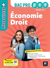 Ressources Plus - Économie-Droit - 2de 1re Tle Bac Pro - Ed. 2026 - Livre élève