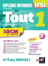 Tout le semestre 1 en QCM et QROC - DEI IFSI - 3e édition - Entraînement Tout le semestre 1 en QCM et QROC - DEI IFSI - 3e édition - Entraînement